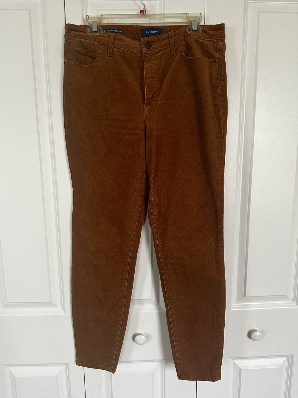 Talbots Camel Brown High-Waist Corduroy Jeggings